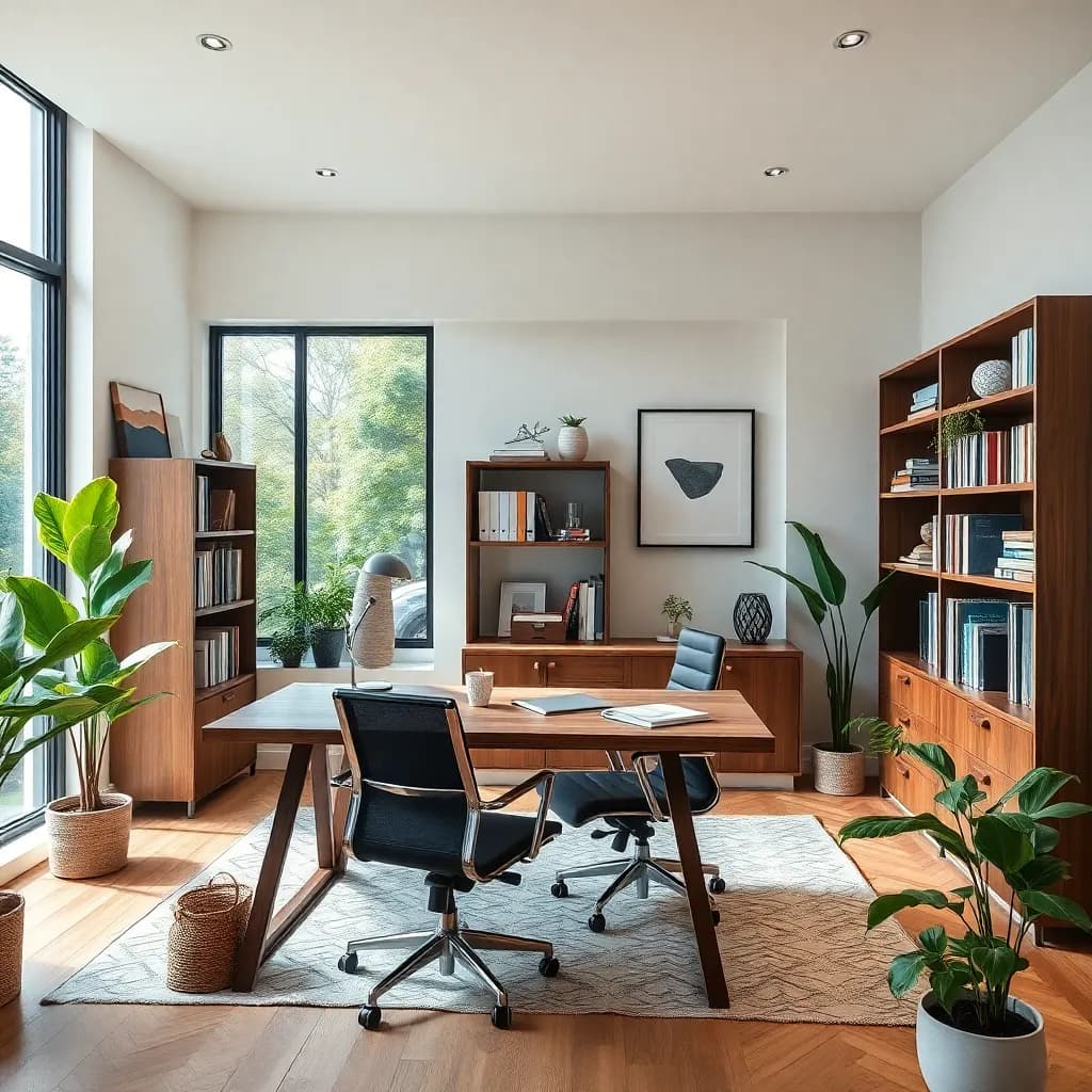 AI home office design - room redesign example by DecorAI