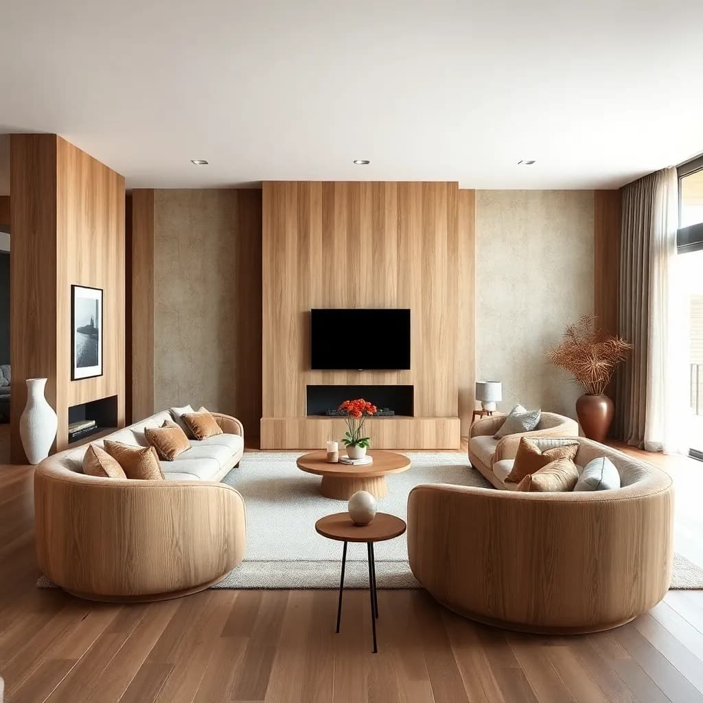 Organic Modern interior design style - AI generated room by DecorAI